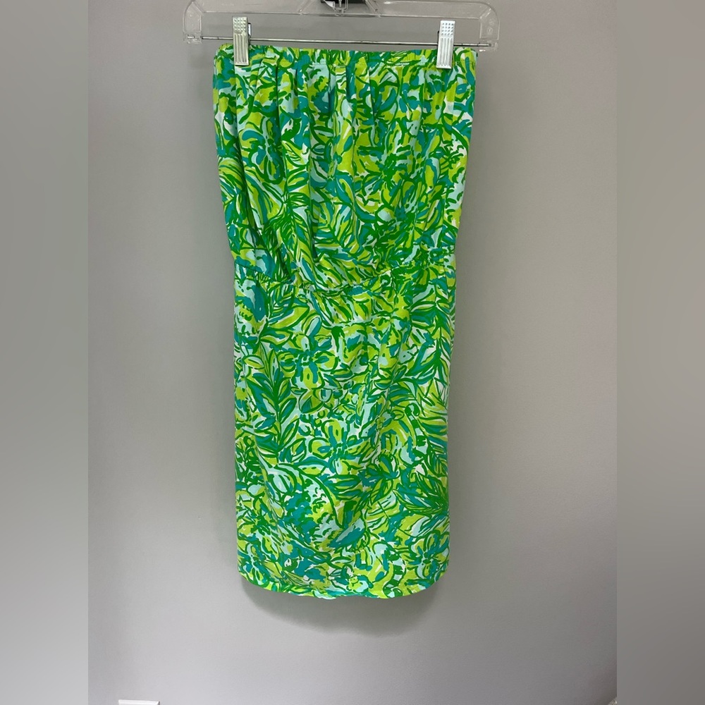 Lilly Pulitzer Cotton Strapless Dress - Sz Small